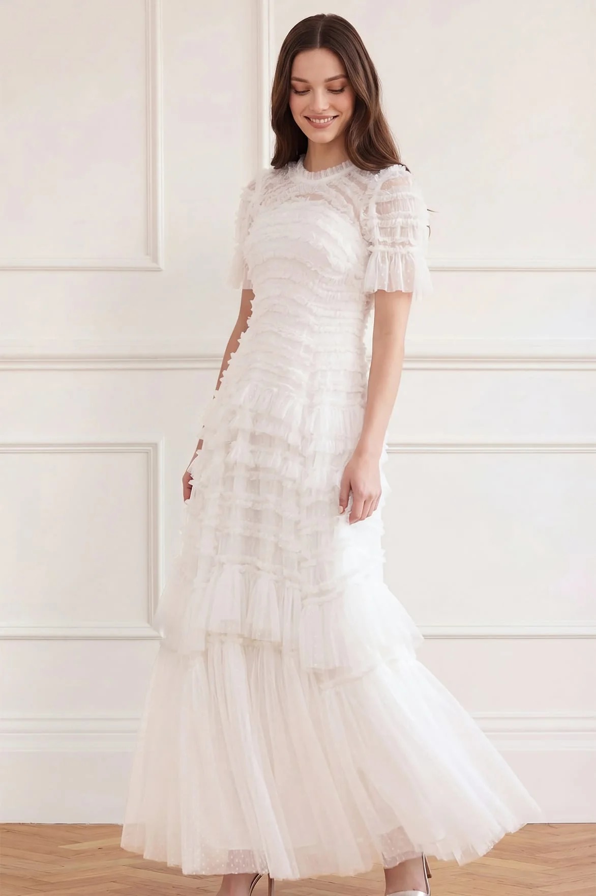 Valentine Ruffle Gown