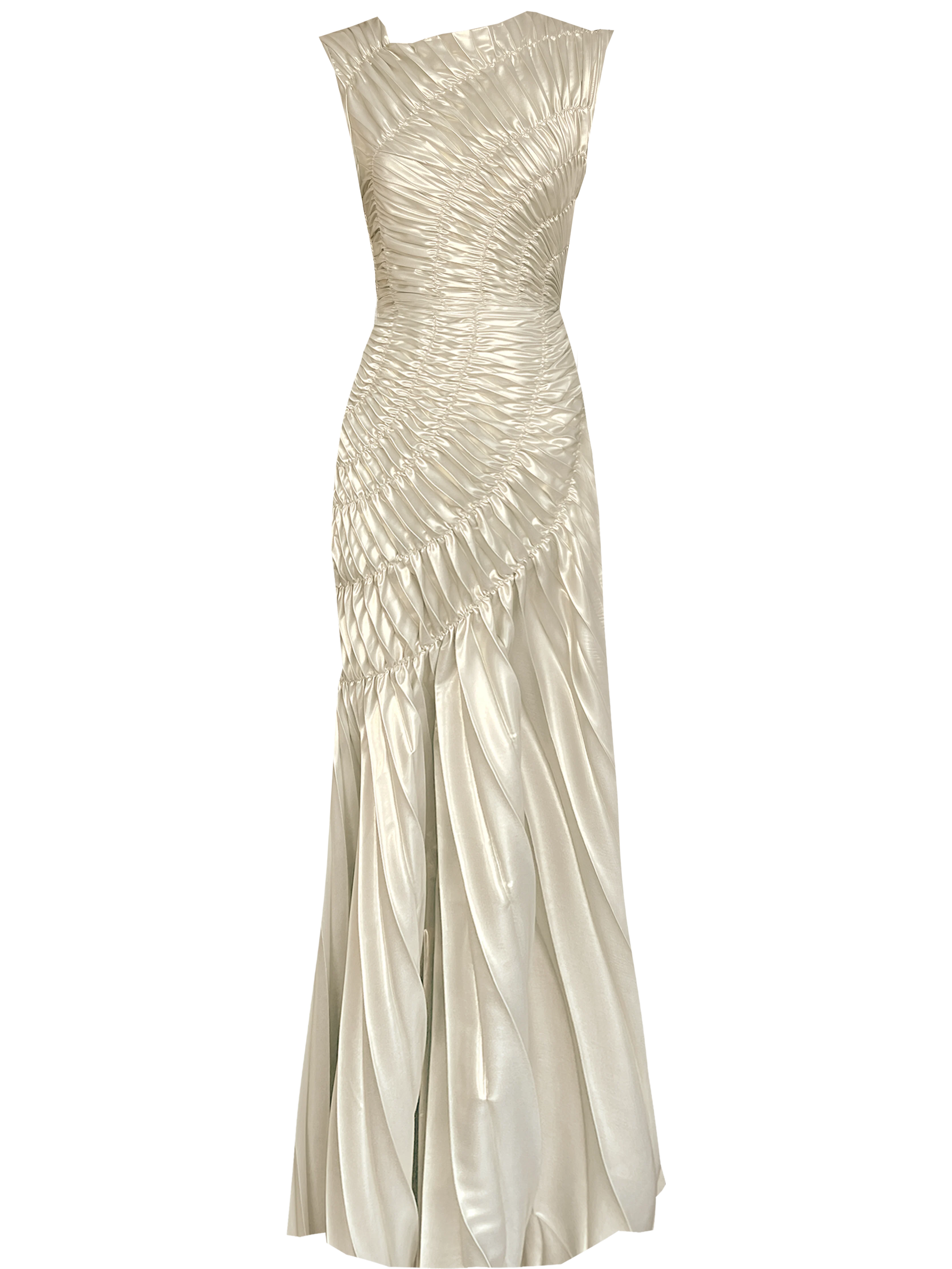 Fossil Dress Floor Length Metallic