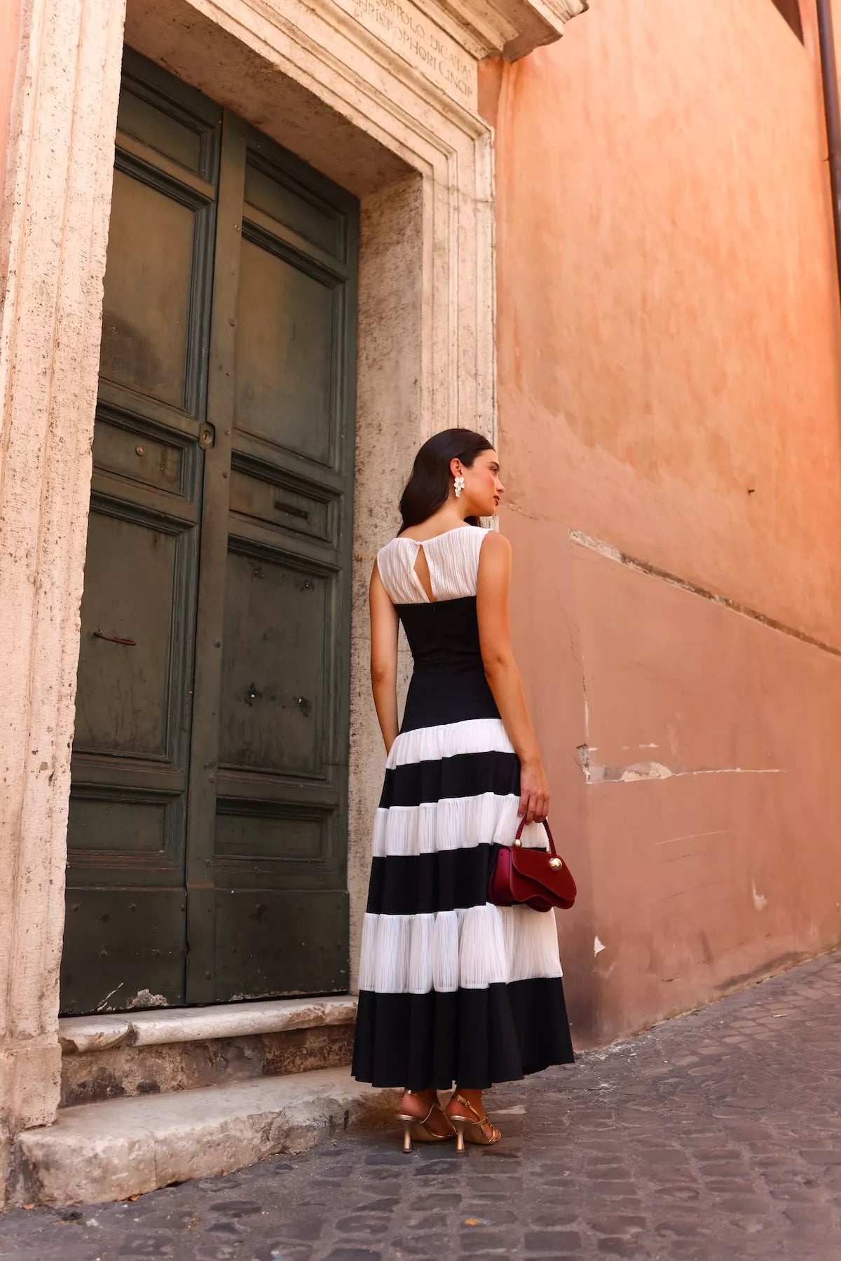 Fiorita Black and White Dress