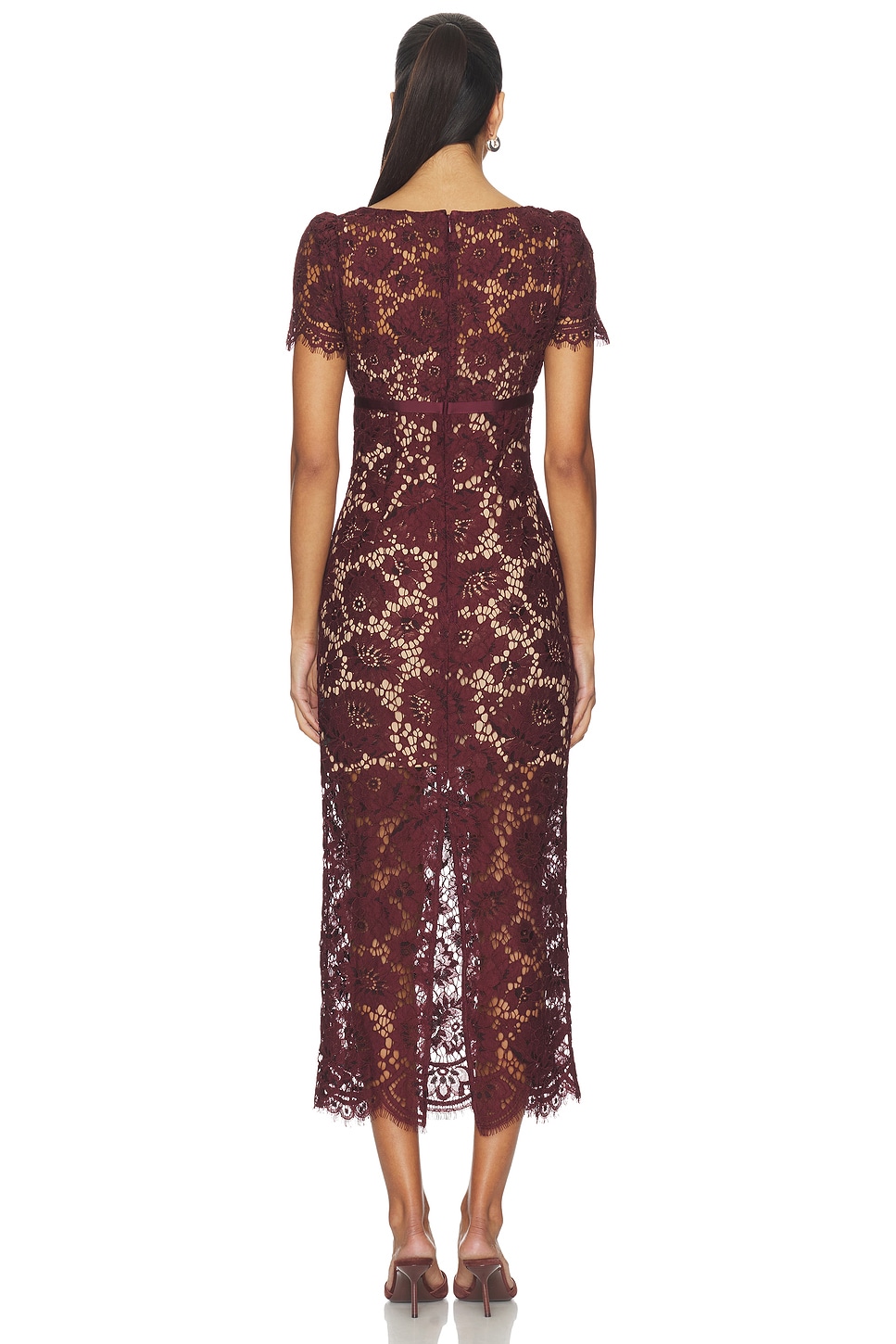Floral Lace Midi Dress