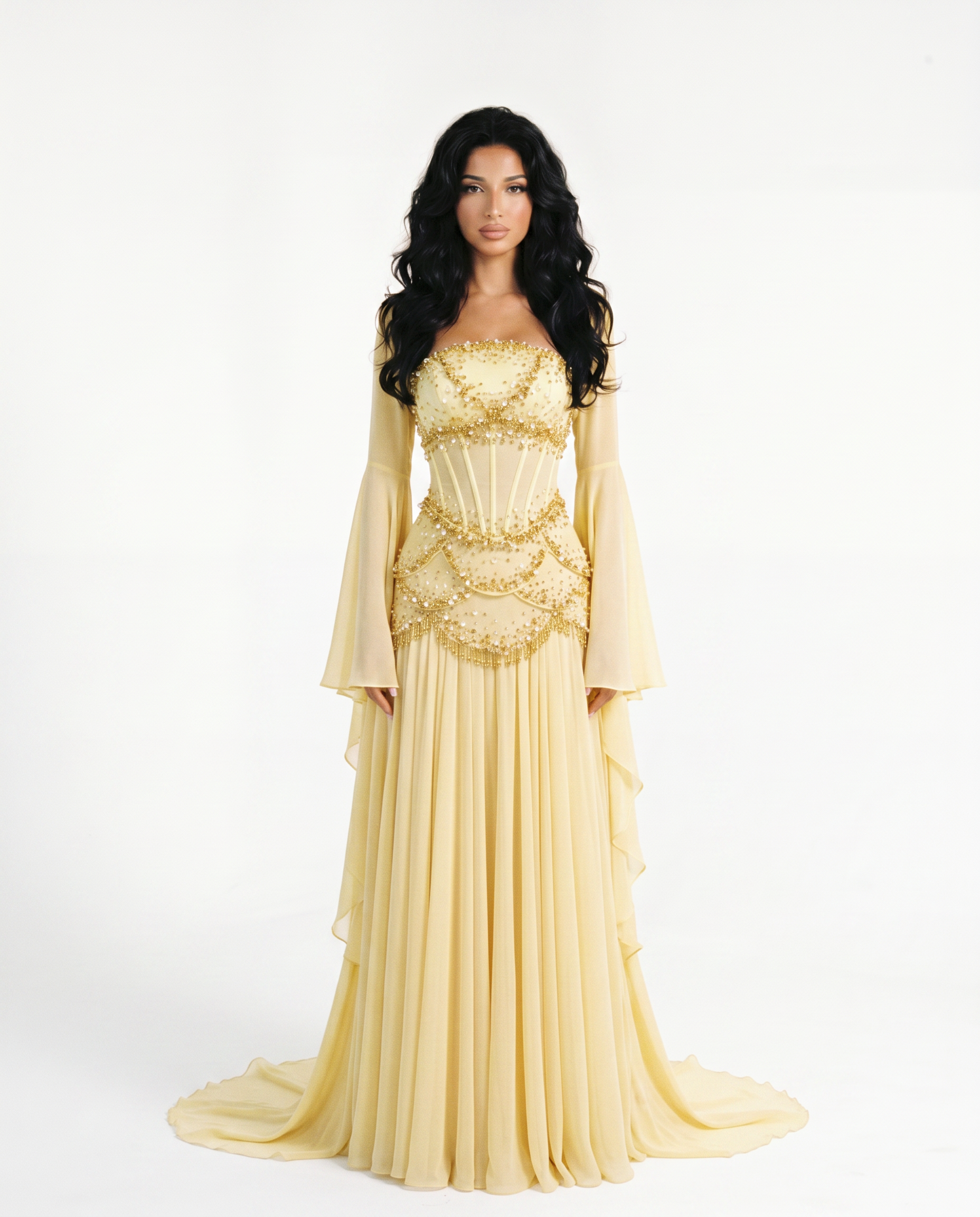The Azura  yellow Gown