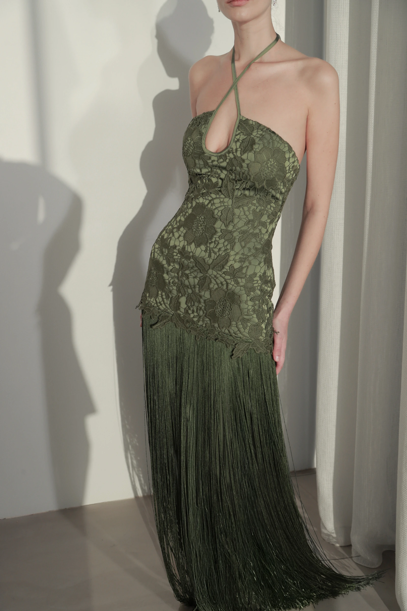 Green lace Dress