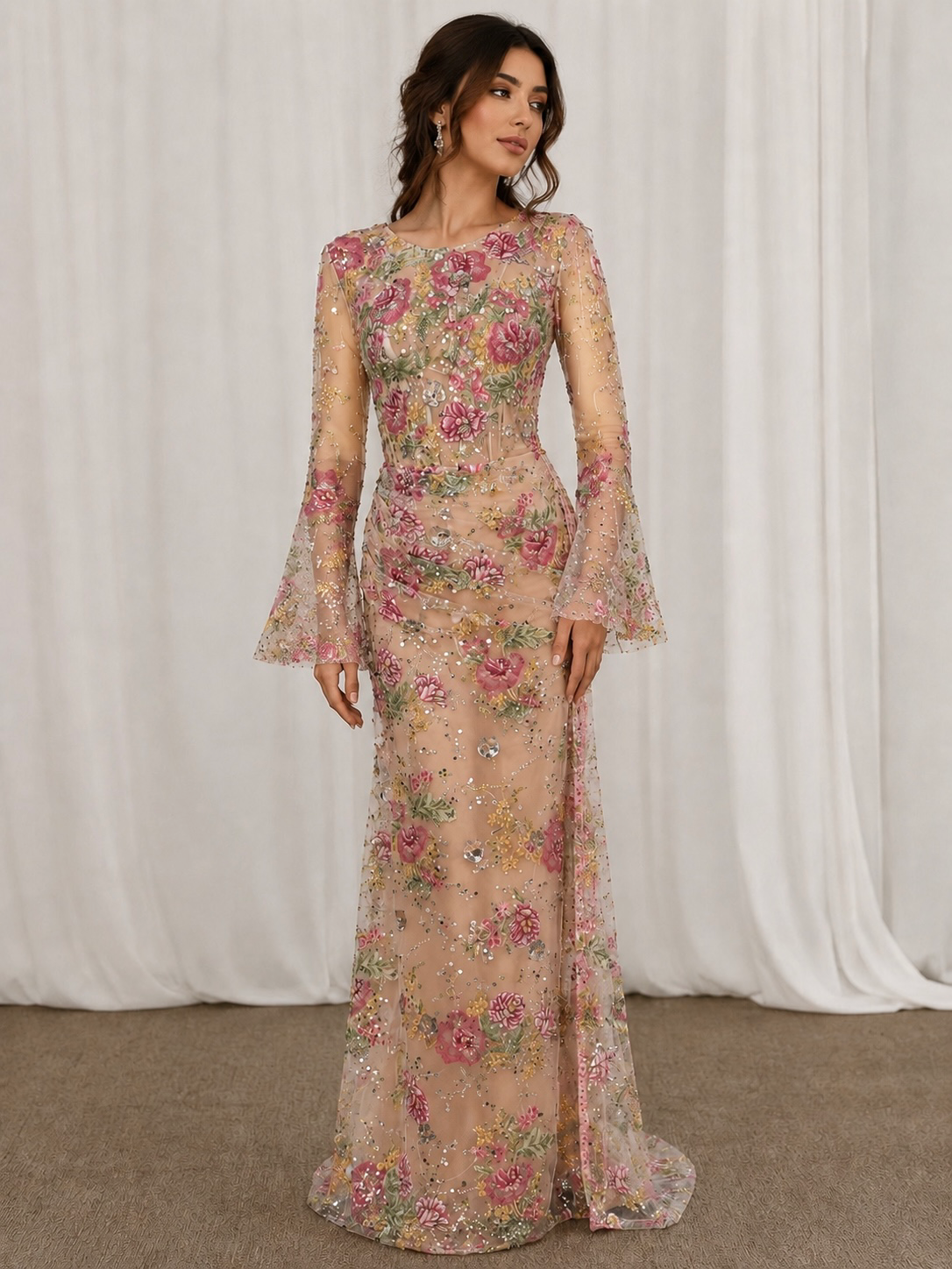 Rosa Pink Sequin Dress