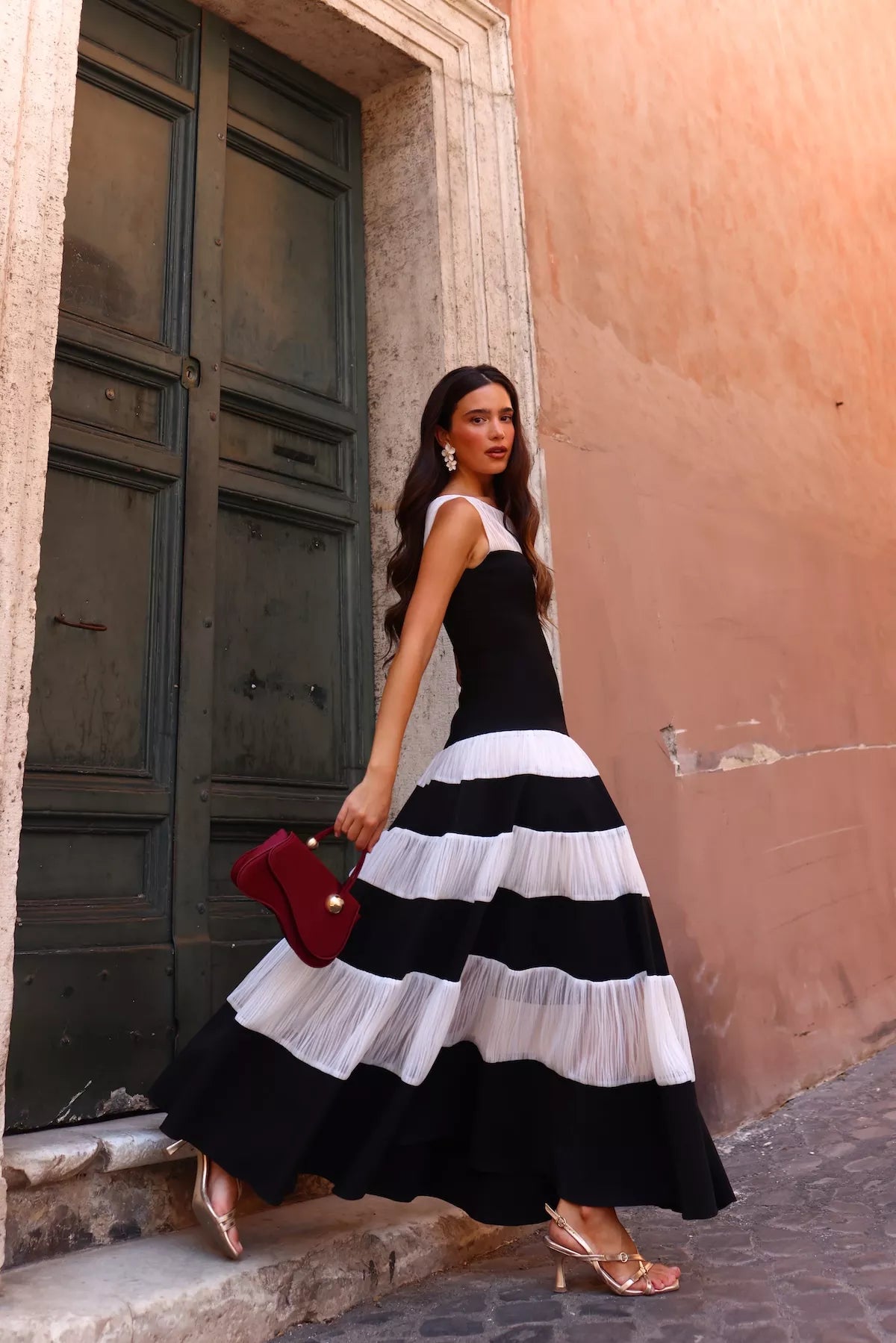 Fiorita Black and White Dress