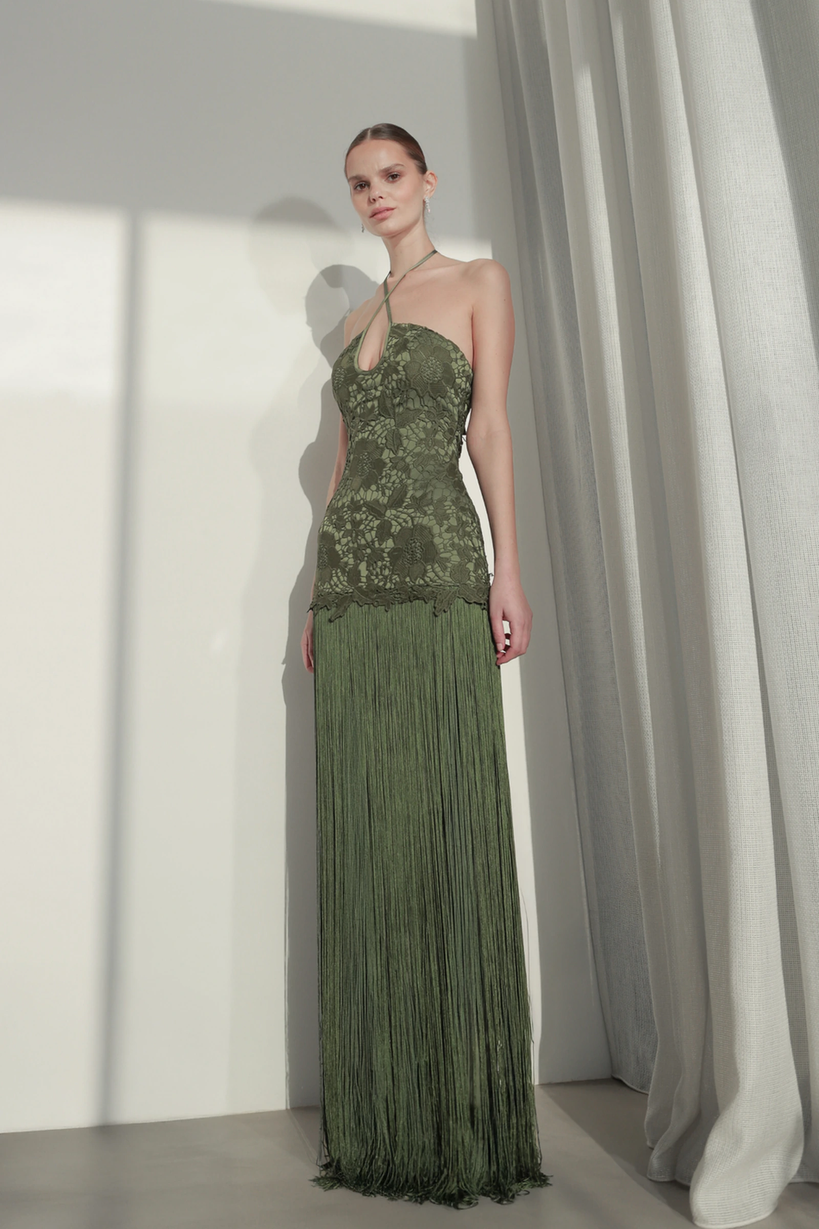 Green lace Dress
