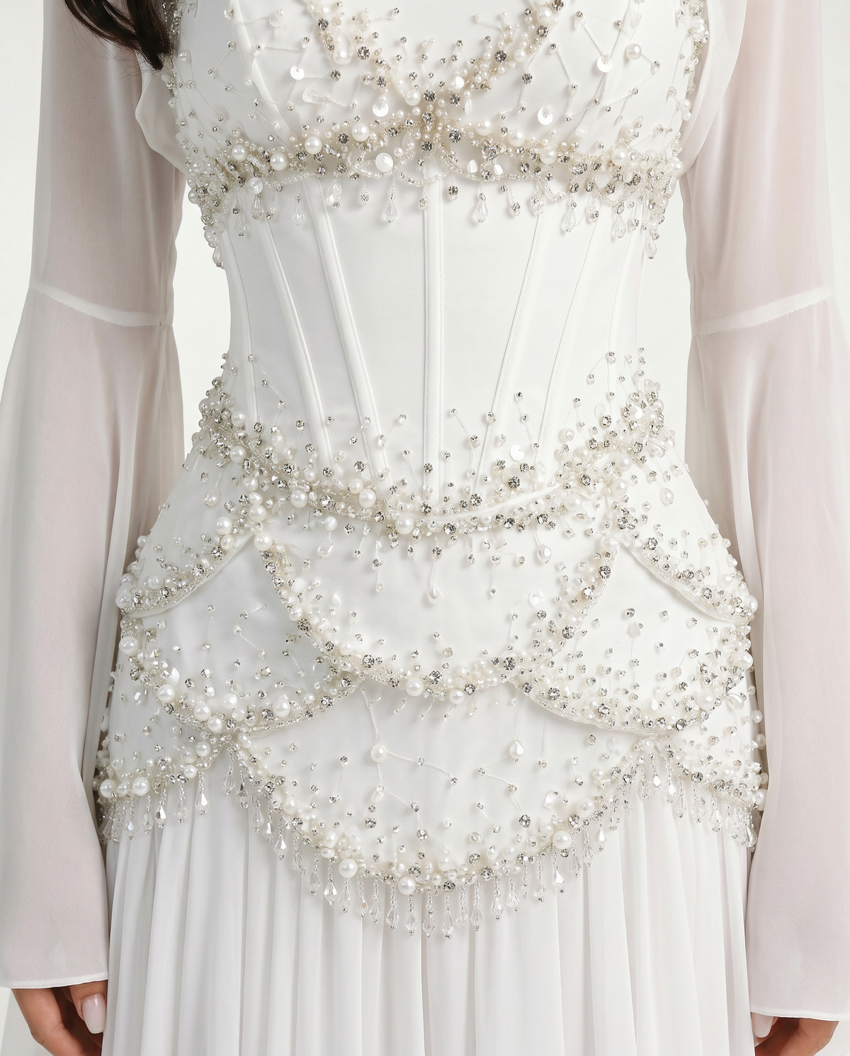 The Azura Gown White