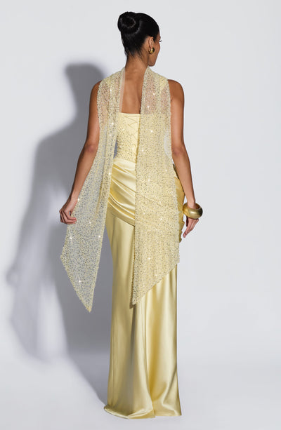 Alexandria Lemon Maxi Dress