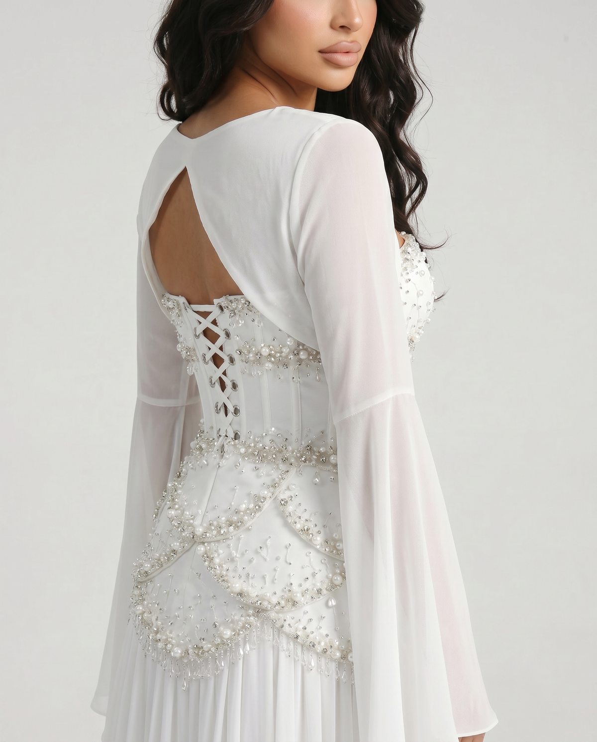 The Azura Gown White