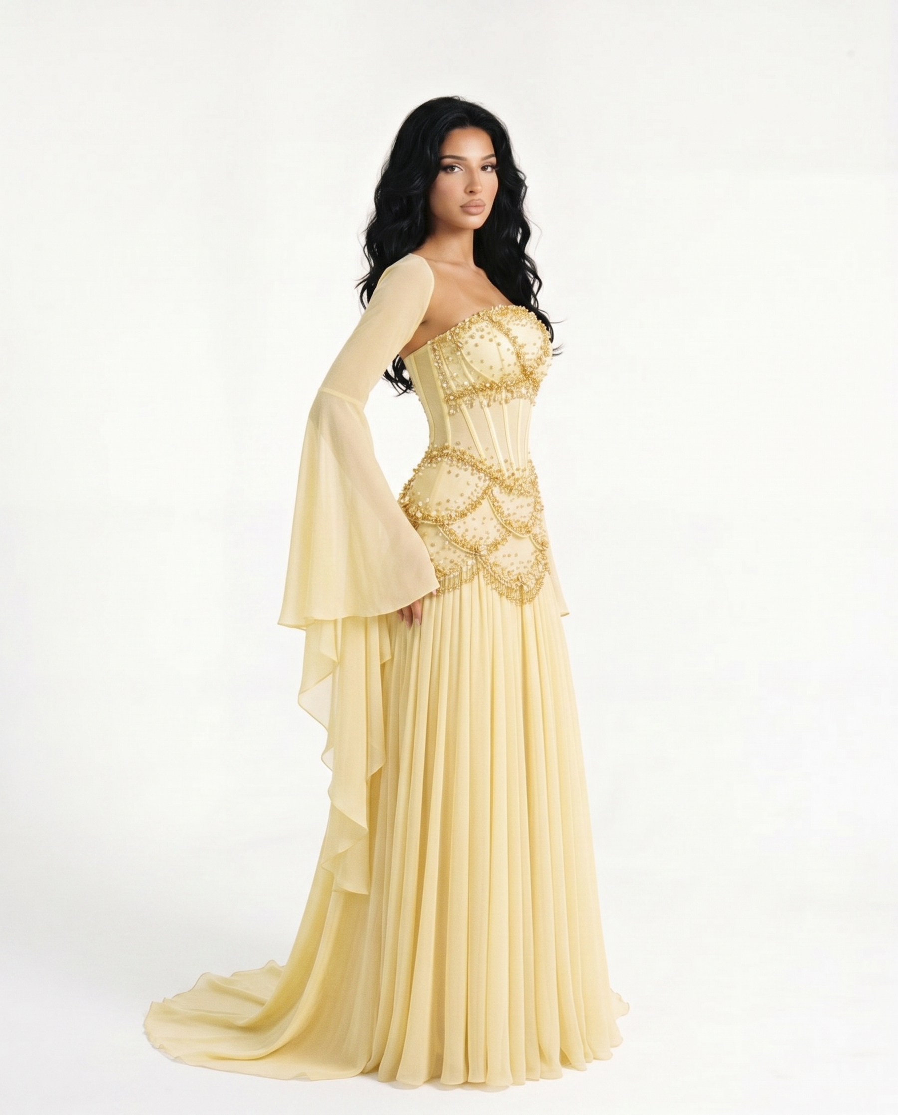 The Azura  yellow Gown