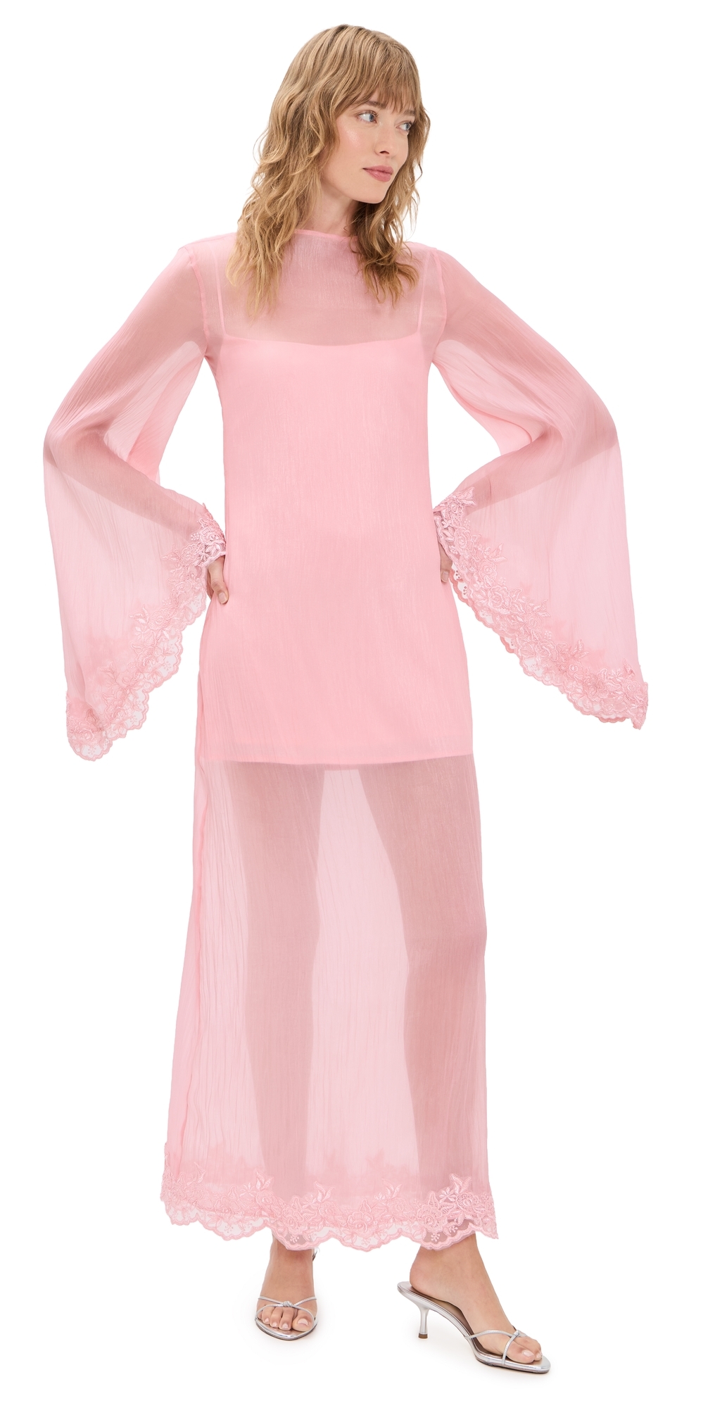 Yellow the Label Elowen Organza Dress Pink