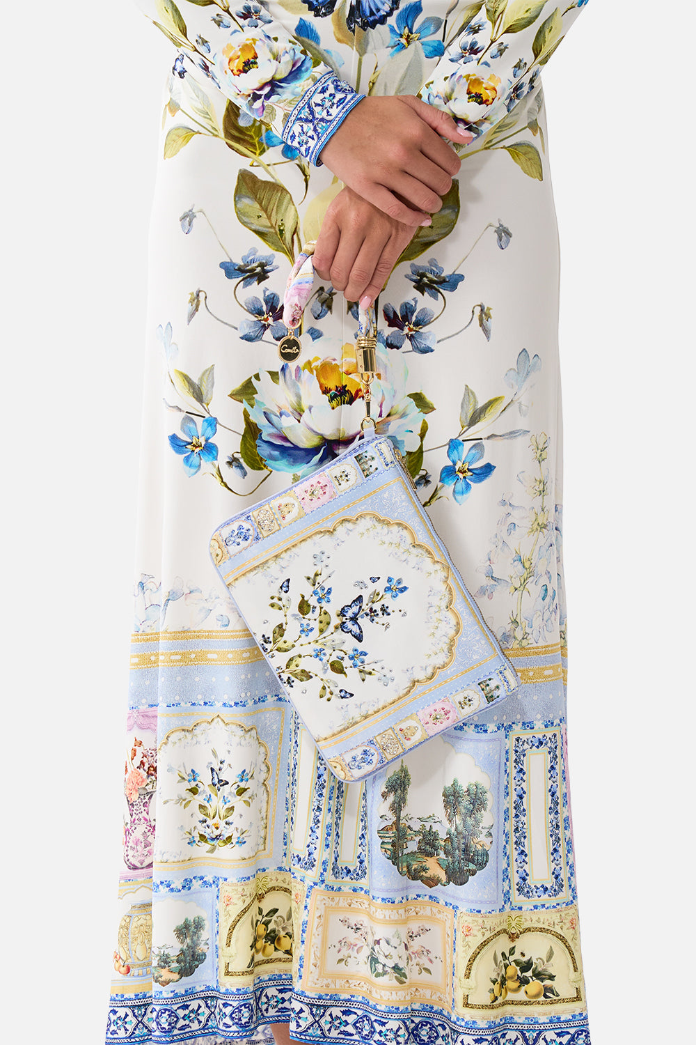 COLD SHOULDER LONG DRESS BOTANICAL BALLADS