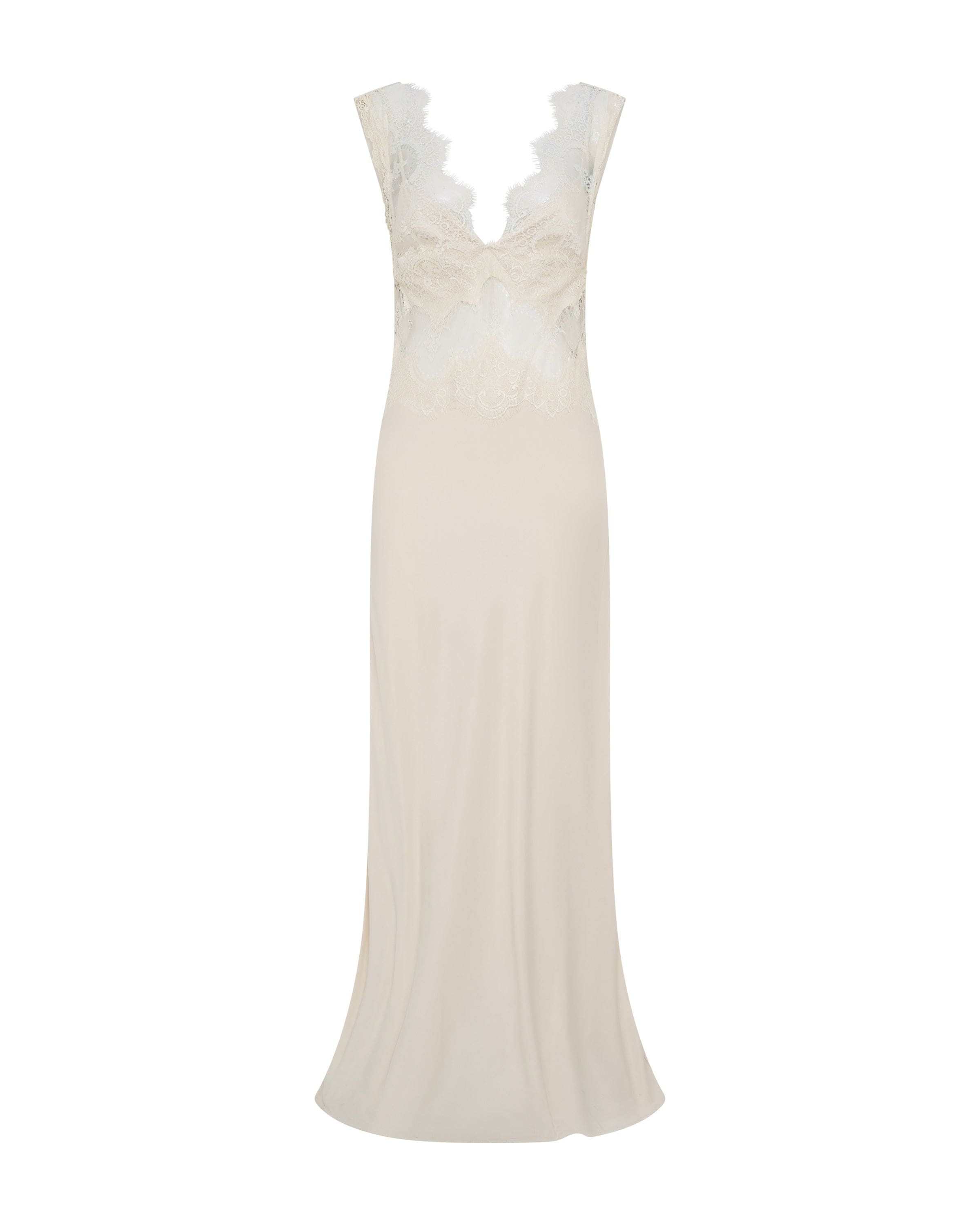 Visions Lace Floor Length Dress