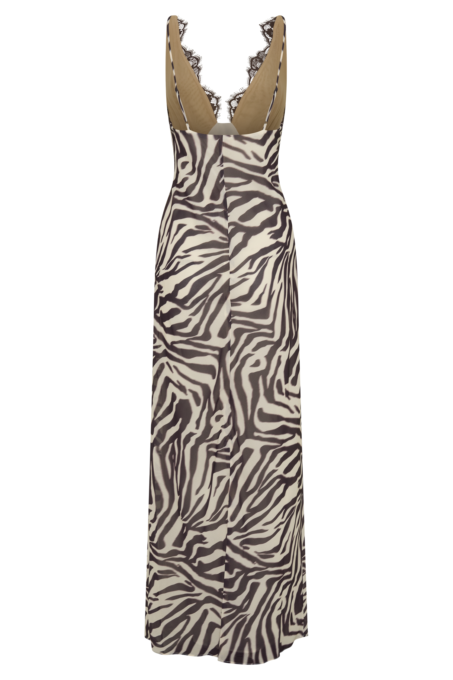 Angeline Lace And Chiffon Maxi Dress
