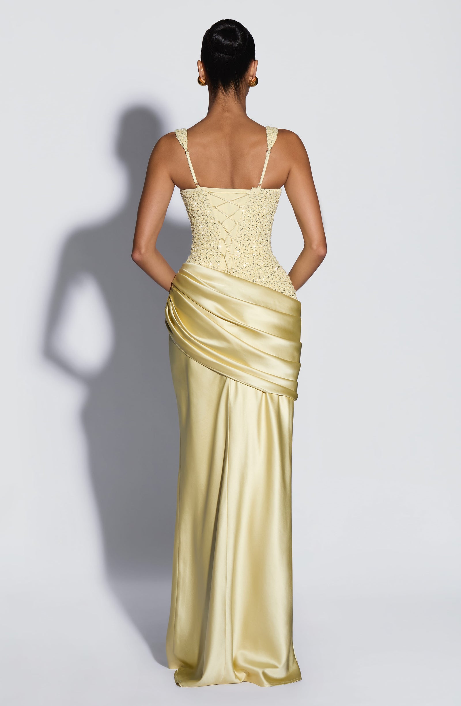 Alexandria Lemon Maxi Dress