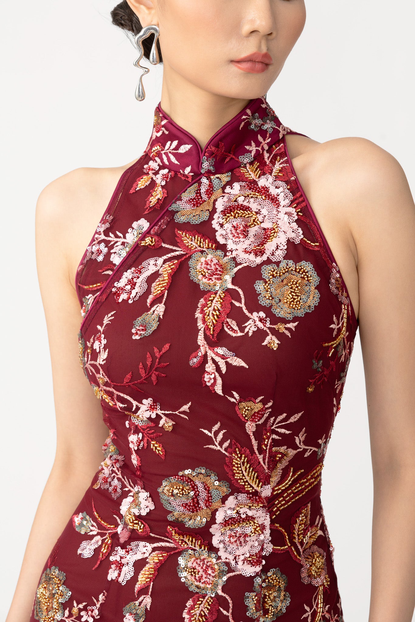 Audra Embroidered Maxi Dress