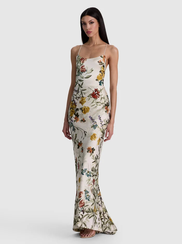 FIT AND FLARE MAXI DRESS