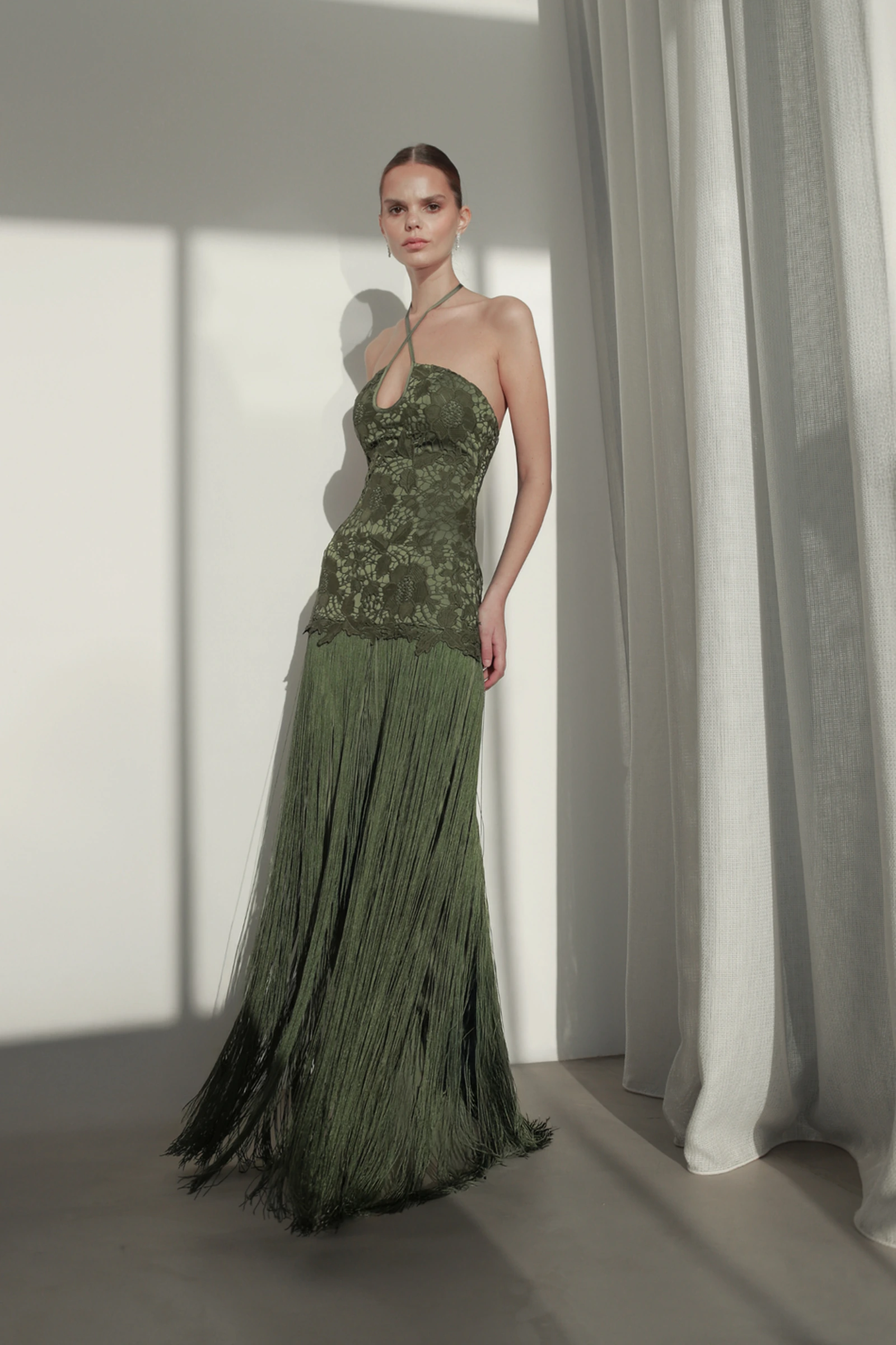 Green lace Dress