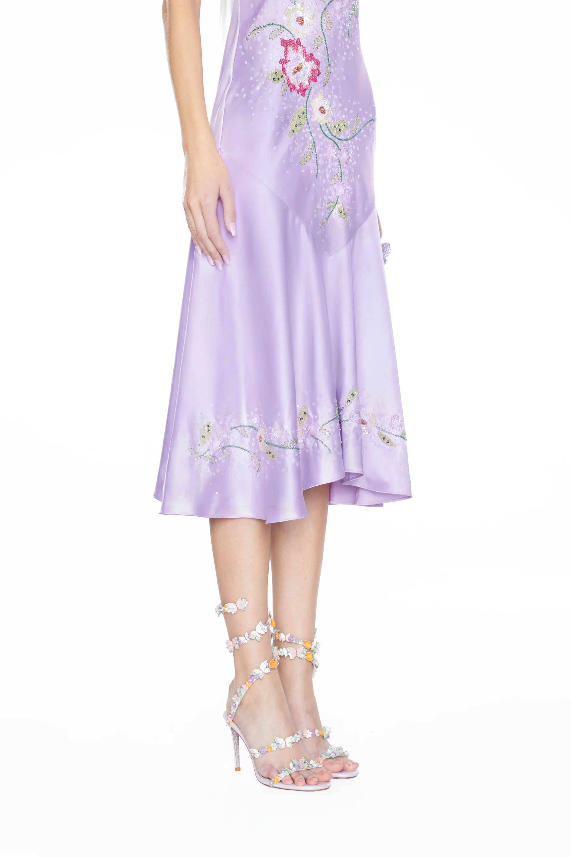 Hand-Beaded Evening Gown