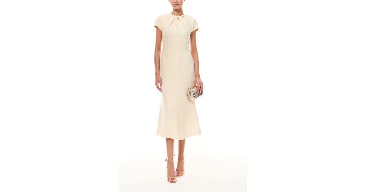 Ivory Gold Ball Dress