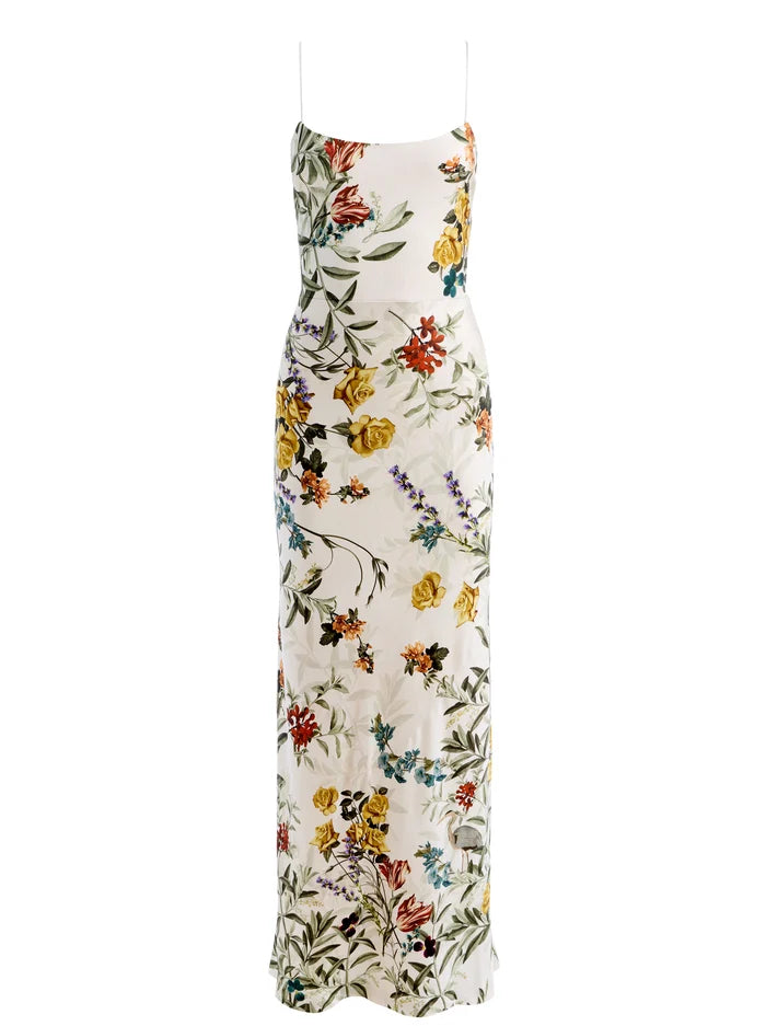 FIT AND FLARE MAXI DRESS