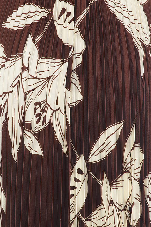 Pleated Floral Cami Maxi Dress