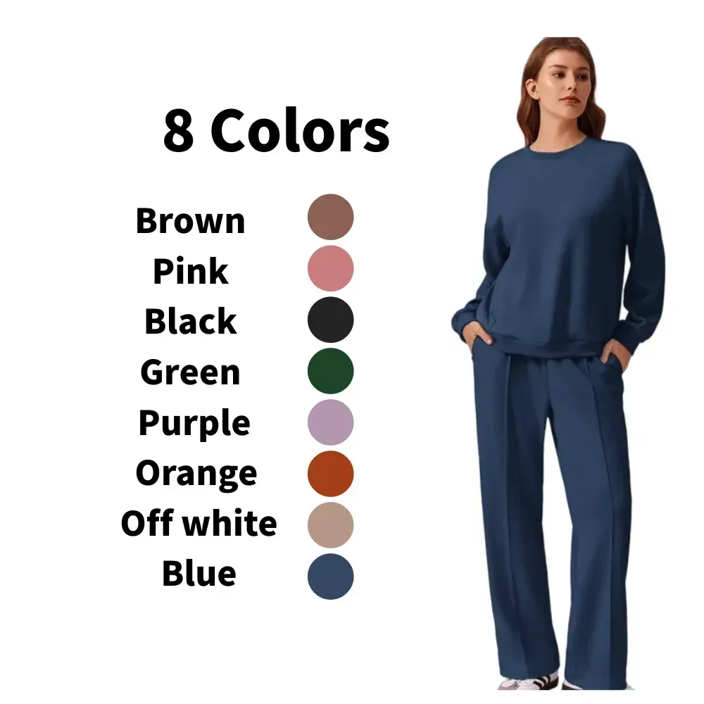 8-PACK ONLY $24🔥2-Piece Long Sleeve Sweatshirt🔥