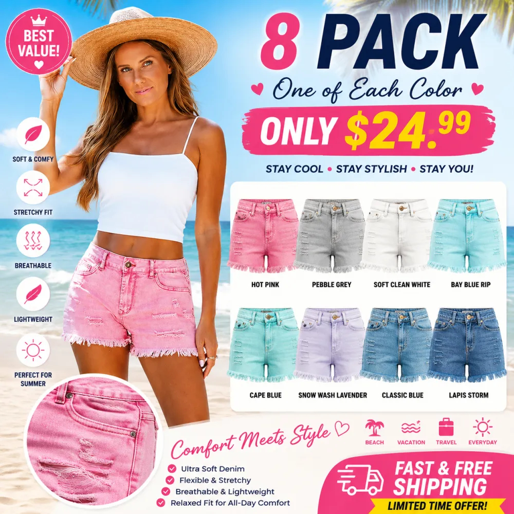 Women Stretchy denim shorts