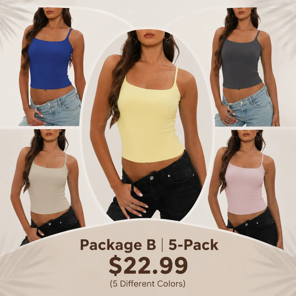 Women Tank Top Adjustable Straps