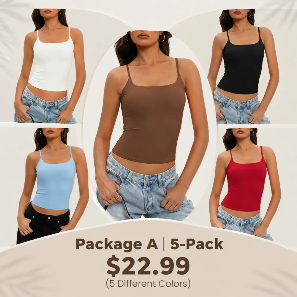 Women Tank Top Adjustable Straps
