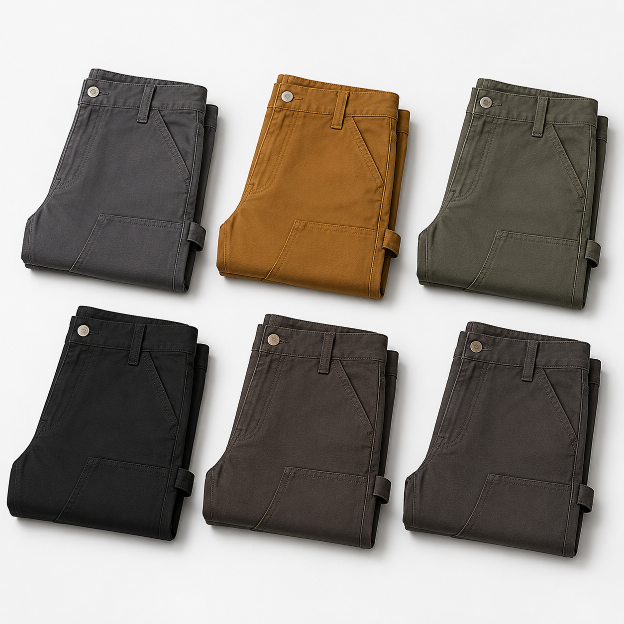 Relaxed Straight  Duck Double-Front Dungaree