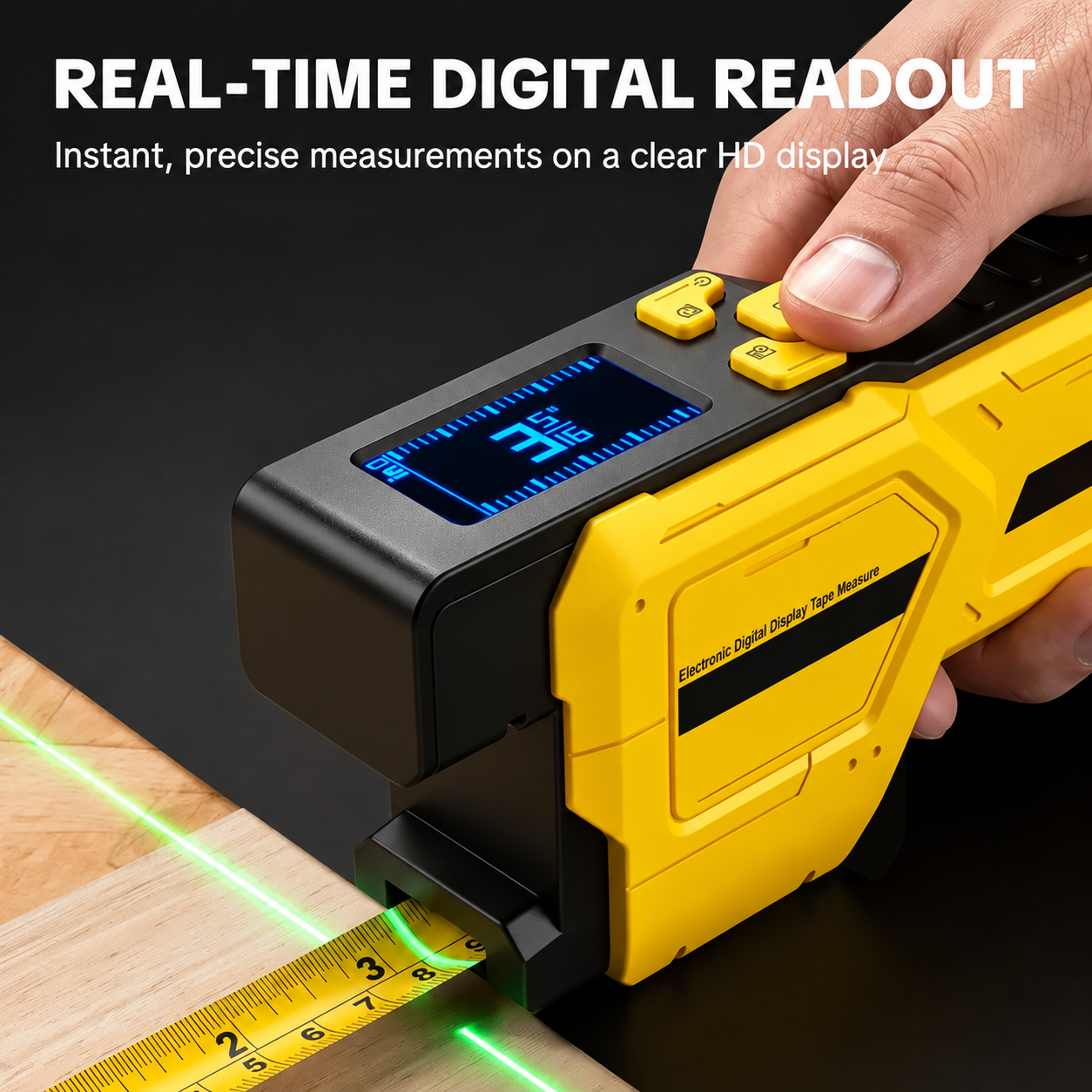 2-Pack 5M Digital Laser Tape Measure Set – 16.4FT, LCD Display, USB-C Rechargeable  复制英文标题