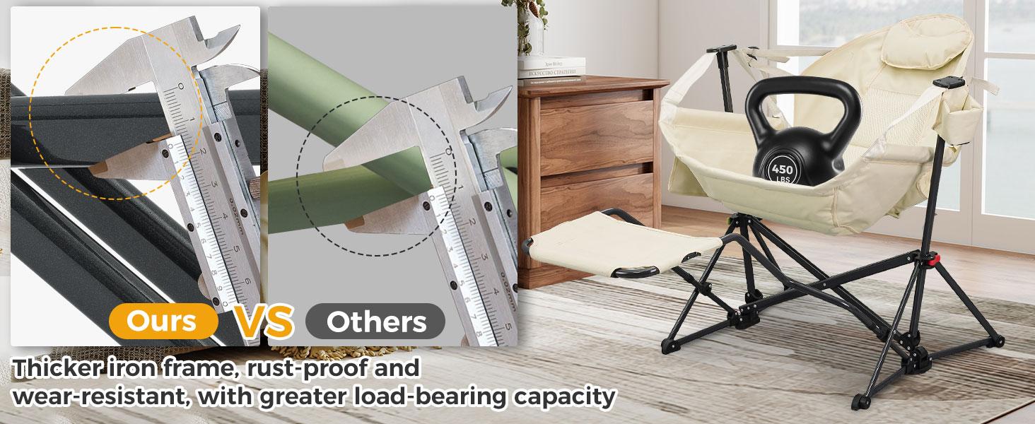 Hammock Recliner Chair, Swing Chair Camping Chair With Pedal, Max 450 lbs Capacity For hammock life Hammock Recliner Chair, Swing Chair Camping Chair With Pedal, Max 450 lbs Capacity For hammock life