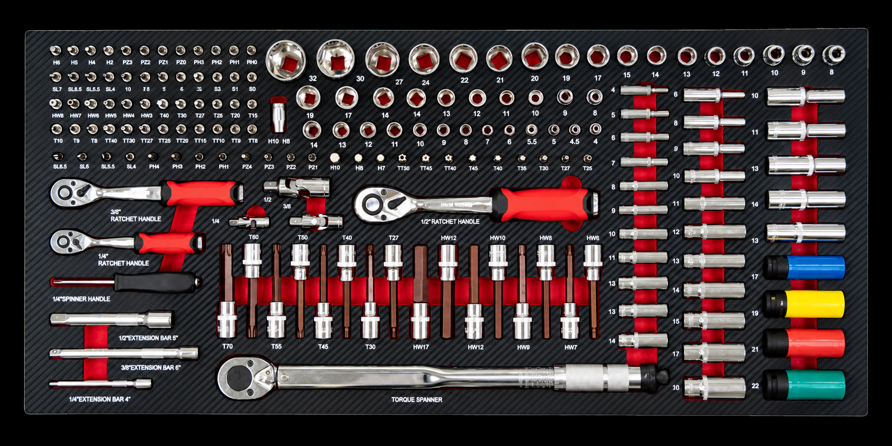 Professional Rolling Tool Cabinet – 12 Drawers with 400+ Tools