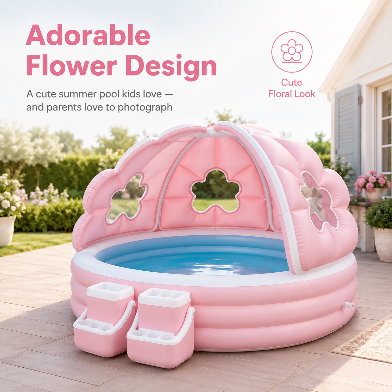 BloomShade™ Inflatable Kids Pool with Canopy