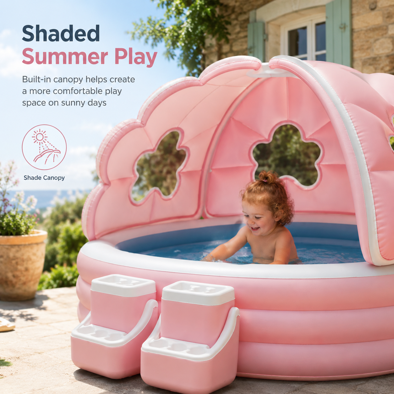 BloomShade™ Inflatable Kids Pool with Canopy