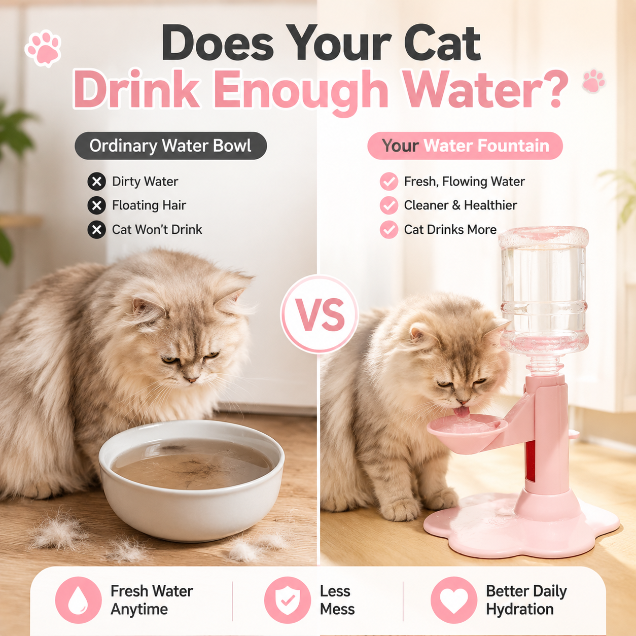 A Stylish Water Station For Your Lovely Cat