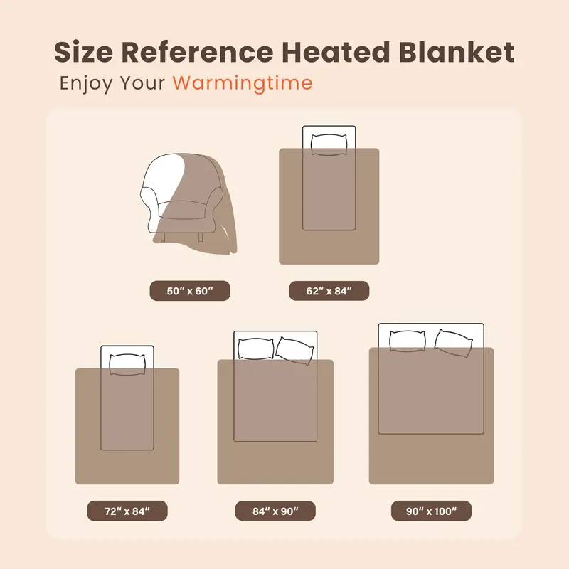 🔥 Cozy Cow Print Electric Heated Throw Blanket – 5 Heat Settings & Auto Shut-Off