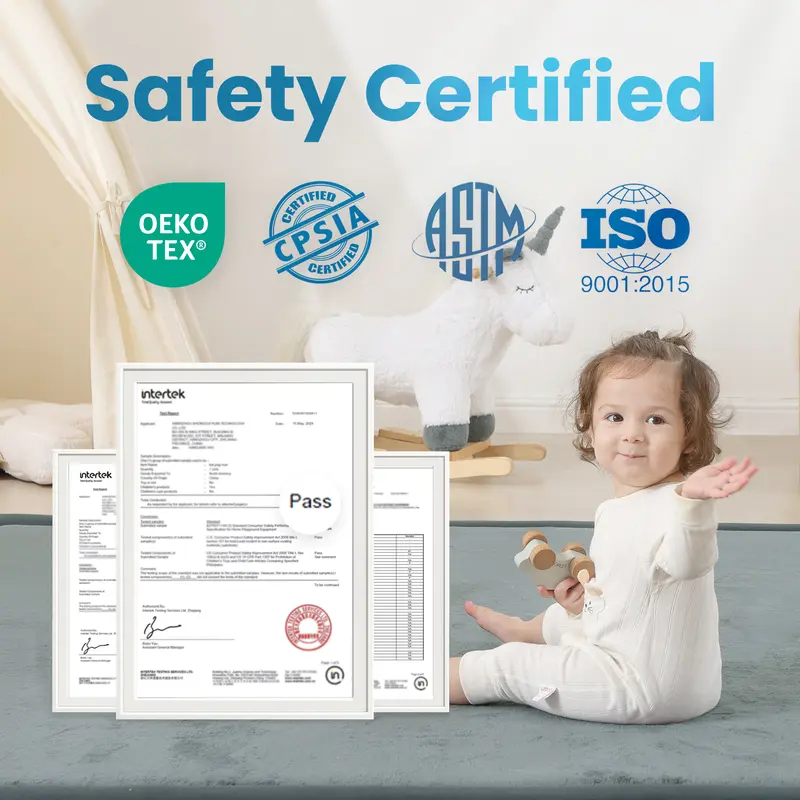 Extra Thick Baby Play Mat – Soft Flannel Crawling Mat for Babies & Toddlers