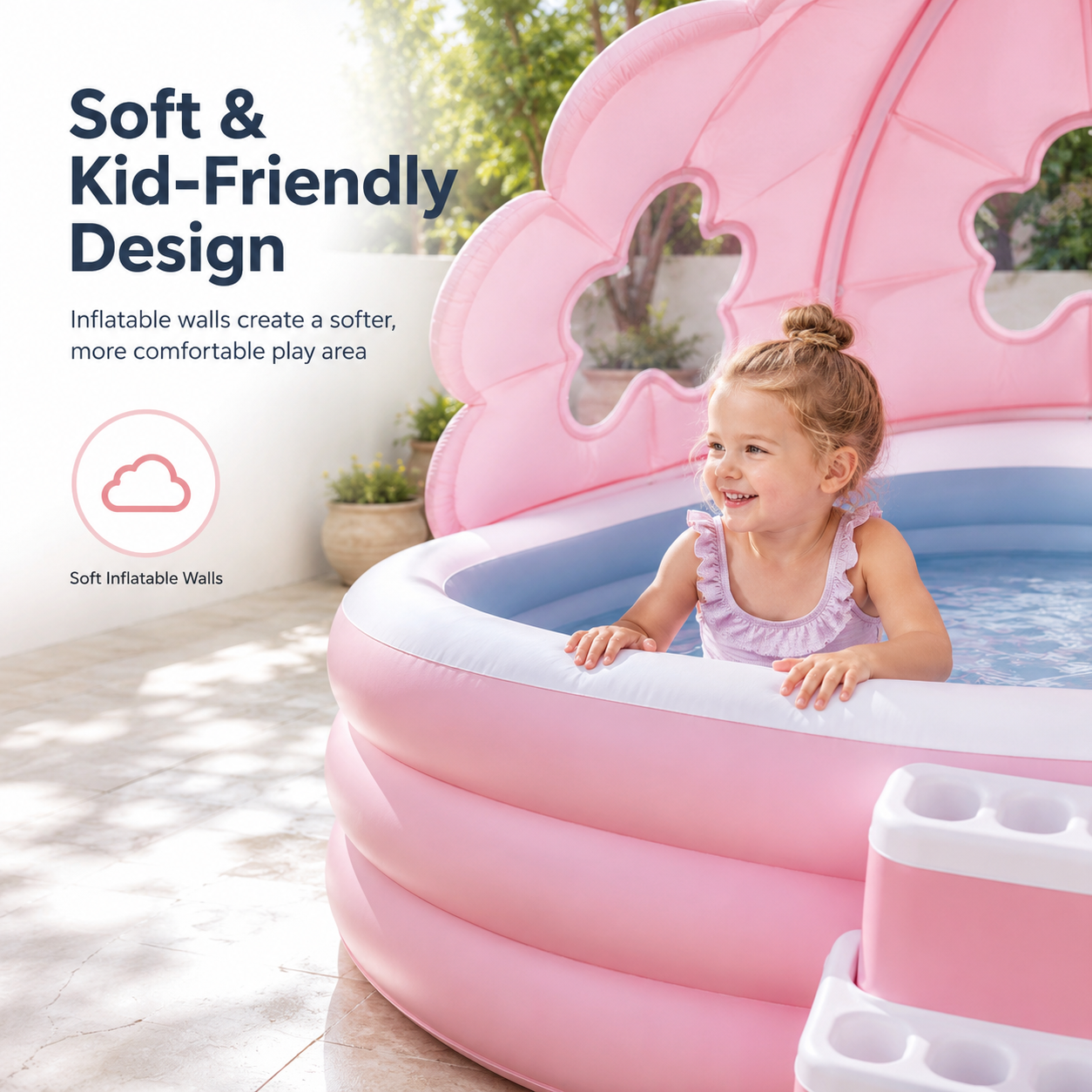 BloomShade™ Inflatable Kids Pool with Canopy
