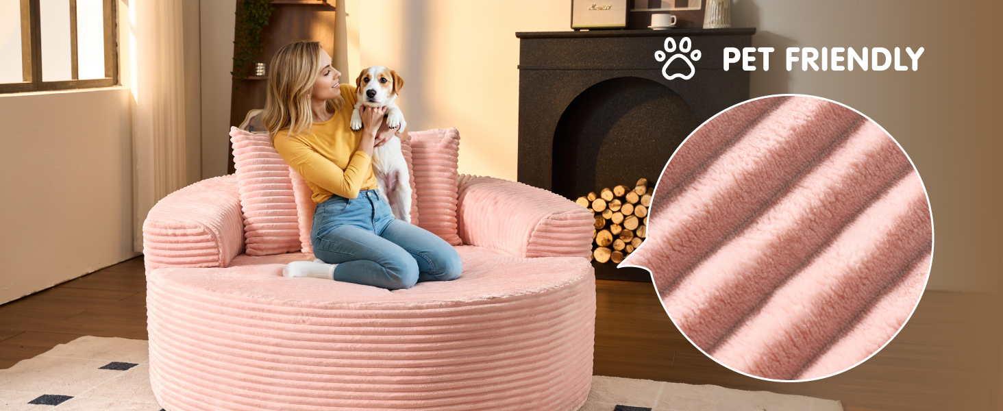 Cloud Sectional Couch with L-Shape Chaise