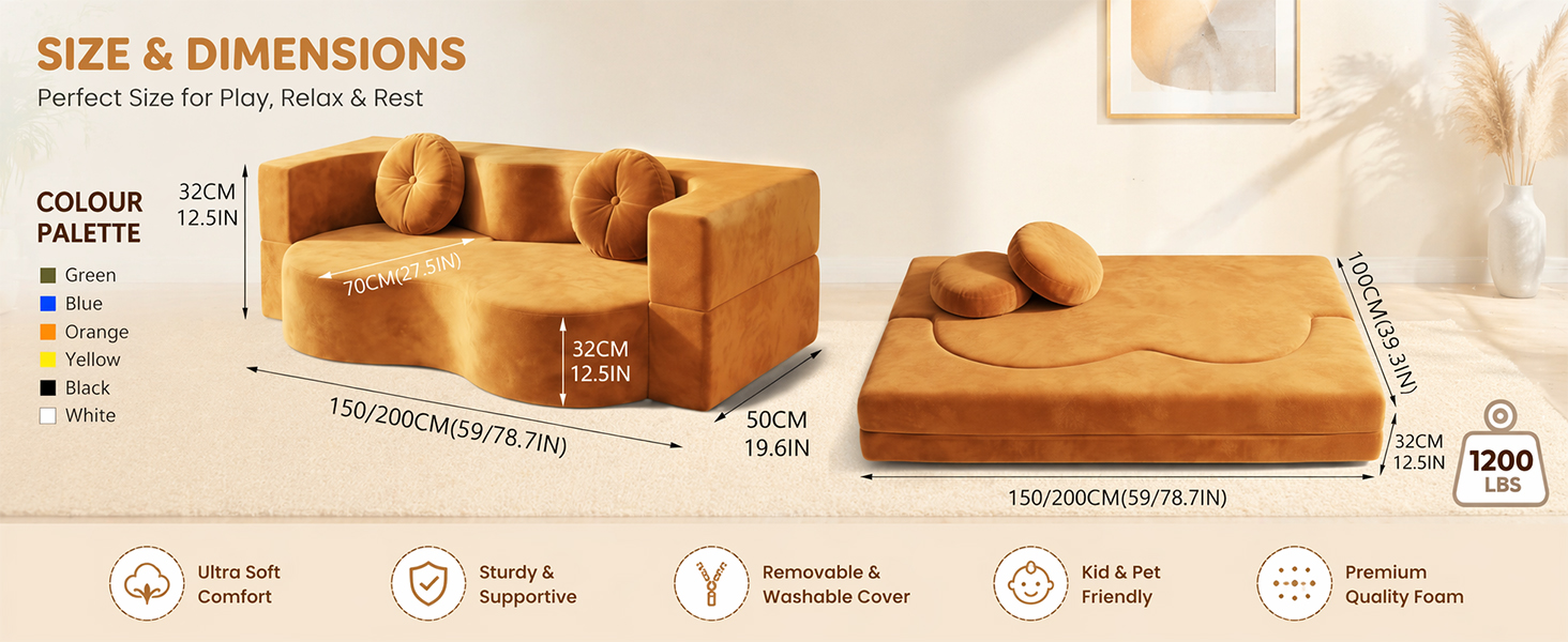 Soft Foam Boneless Sofa Comfort
