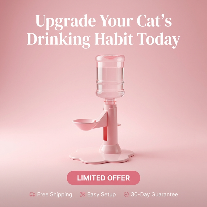 A Stylish Water Station For Your Lovely Cat