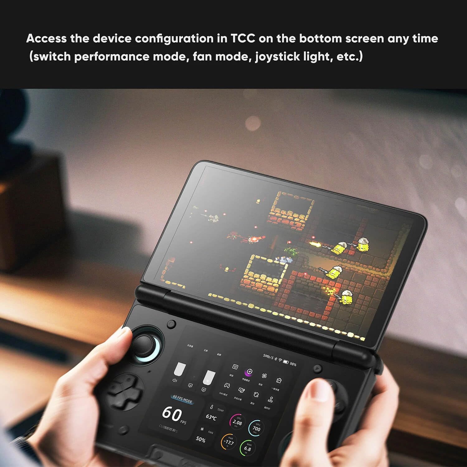 AYN Thor Pro Dual-Screen Clamshell Gaming Handheld | Snapdragon 8 Gen 2 | 6" 120Hz AMOLED Primary Display | 12GB RAM, 256GB Storage | Wi-Fi 7 | Android 13 Retro Console