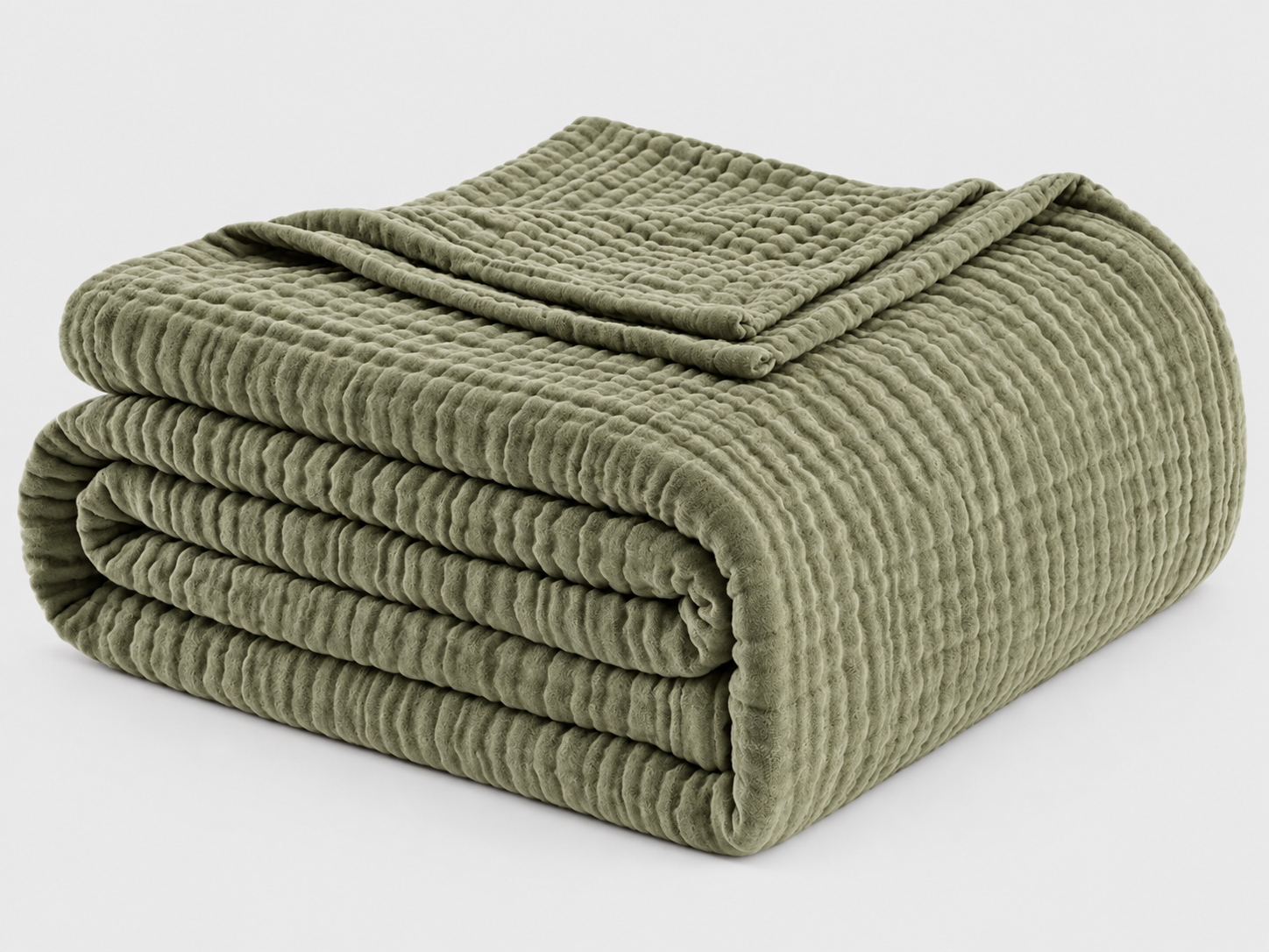 Muslin Blanket 100% Cotton Blanket Throw 50”x65”, Lightweight Breathable Summer Blanket Throw. Supersoft 4-Layer Gauze Throw Blanket for Sofa, Couch, Bed, All-Season Use, Sand