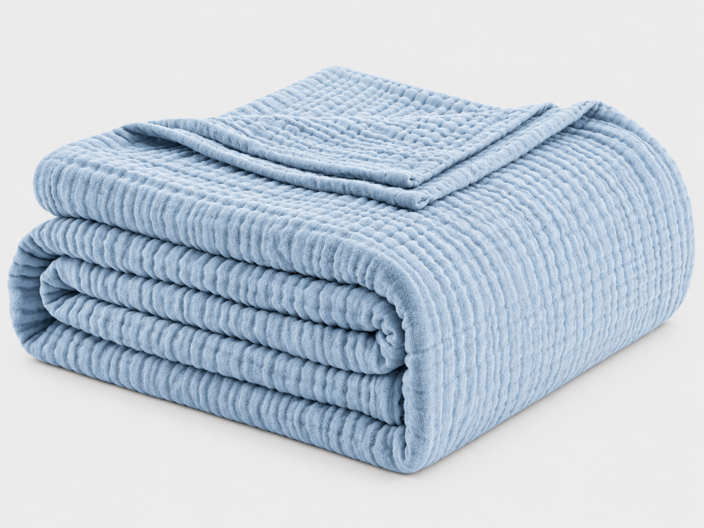 Muslin Blanket 100% Cotton Blanket Throw 50”x65”, Lightweight Breathable Summer Blanket Throw. Supersoft 4-Layer Gauze Throw Blanket for Sofa, Couch, Bed, All-Season Use, Sand