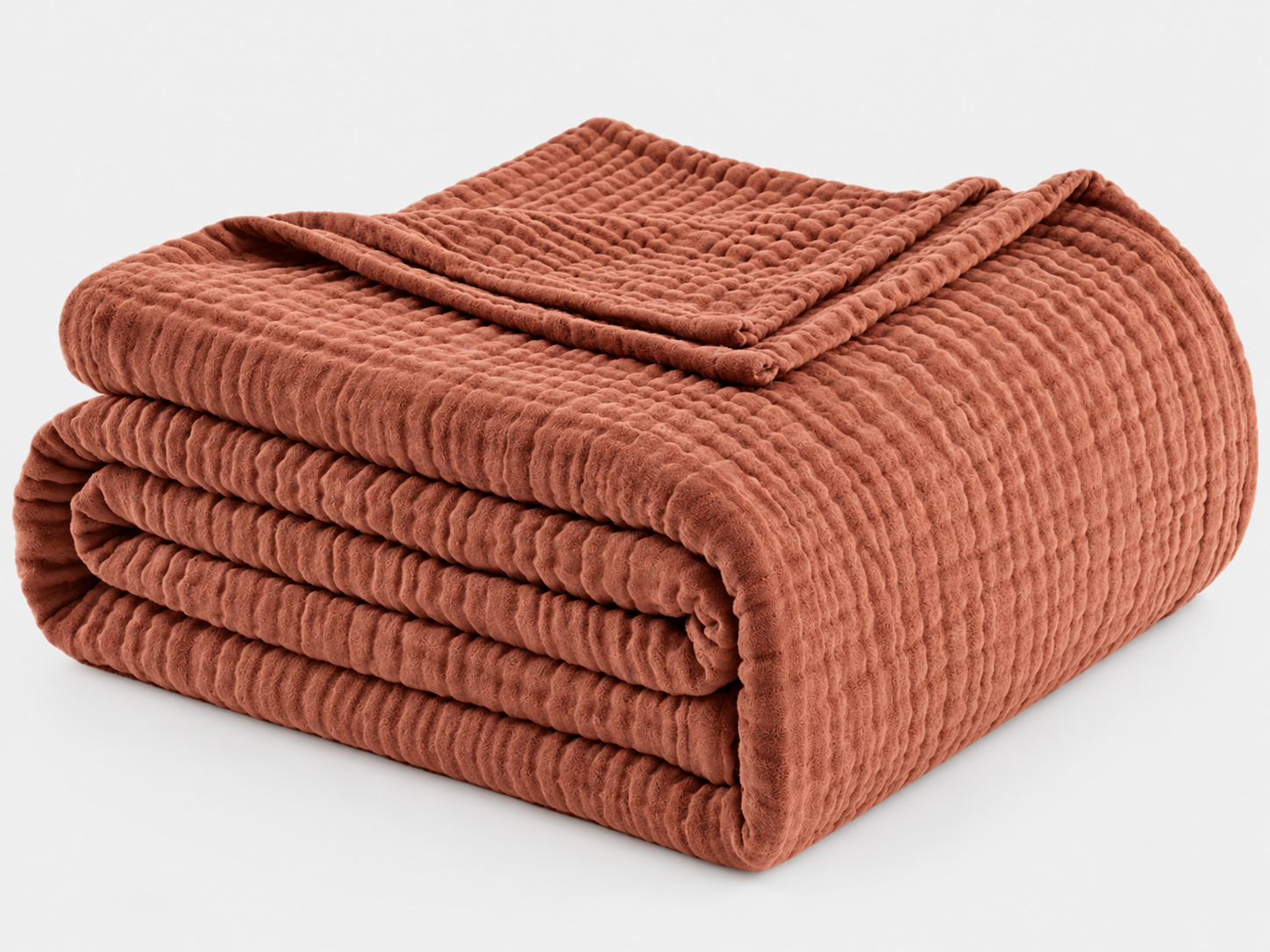Muslin Blanket 100% Cotton Blanket Throw 50”x65”, Lightweight Breathable Summer Blanket Throw. Supersoft 4-Layer Gauze Throw Blanket for Sofa, Couch, Bed, All-Season Use, Sand