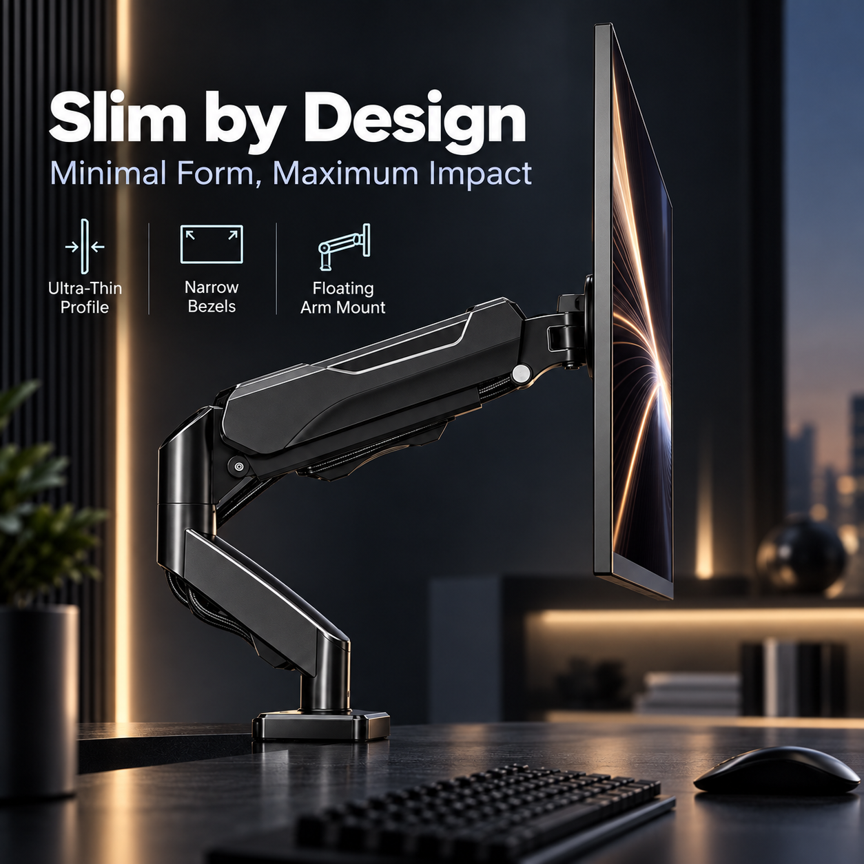 27" Dual-Mode OLED Gaming Monitor with Premium Monitor Arm