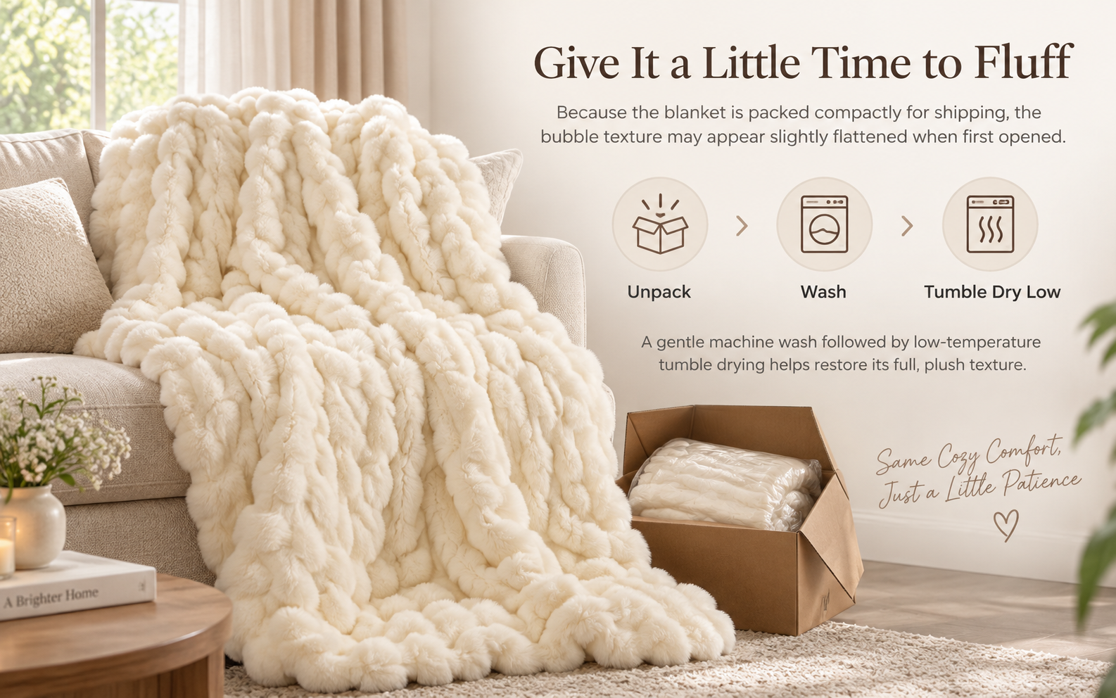 700 GSM thick plush blanket