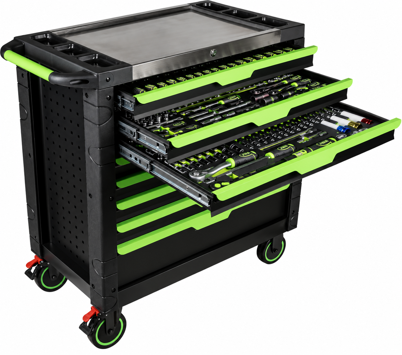 JBM XL 8 DRAWER TOOL CART Armed with 468 Pieces 54688