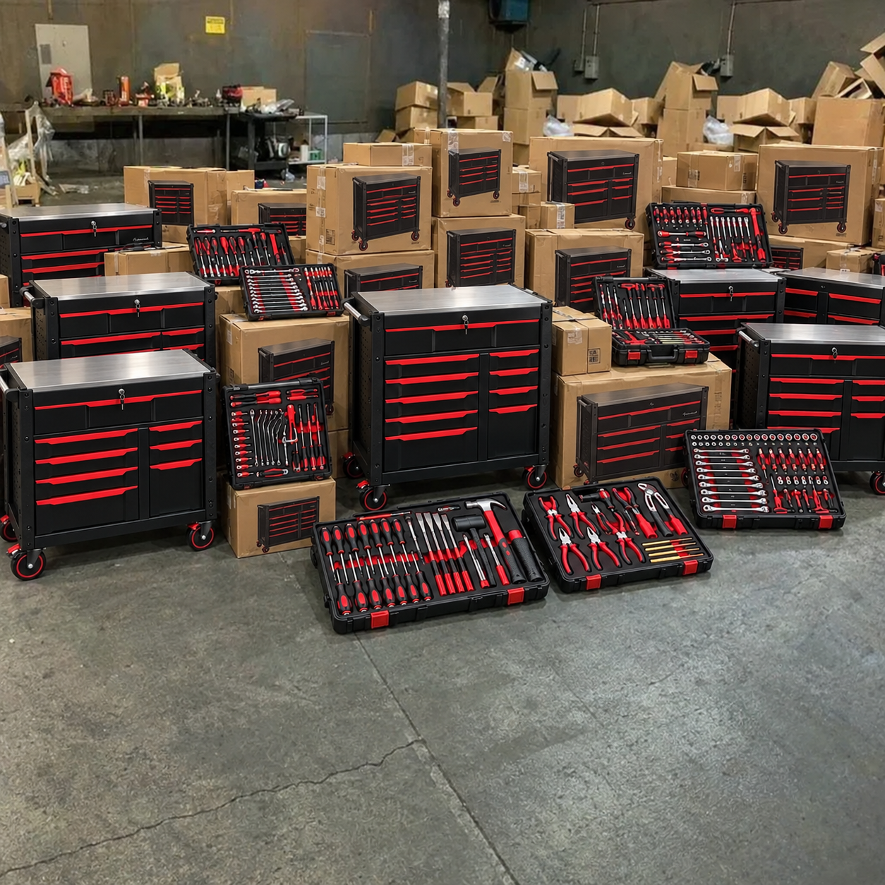 400 Plus Piece Professional Rolling Tool Cabinet Set